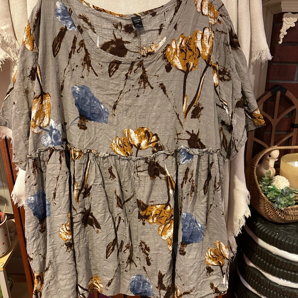 Floral Babydoll Style Top